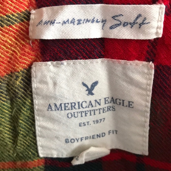 American eagle plaid button up - Picture 2 of 2